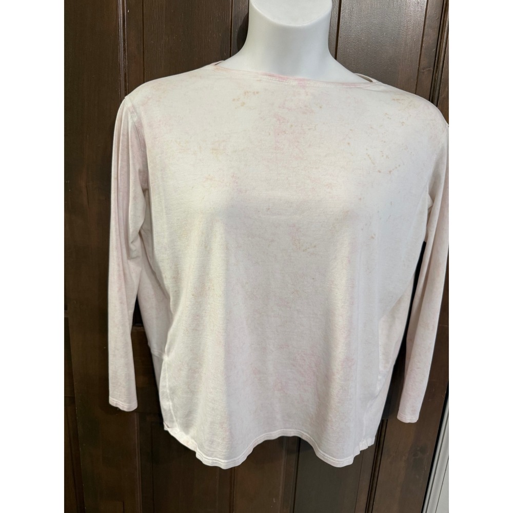Lululemon Back in Action Long Sleeve Shirt Pink Marble Boat Neck Top